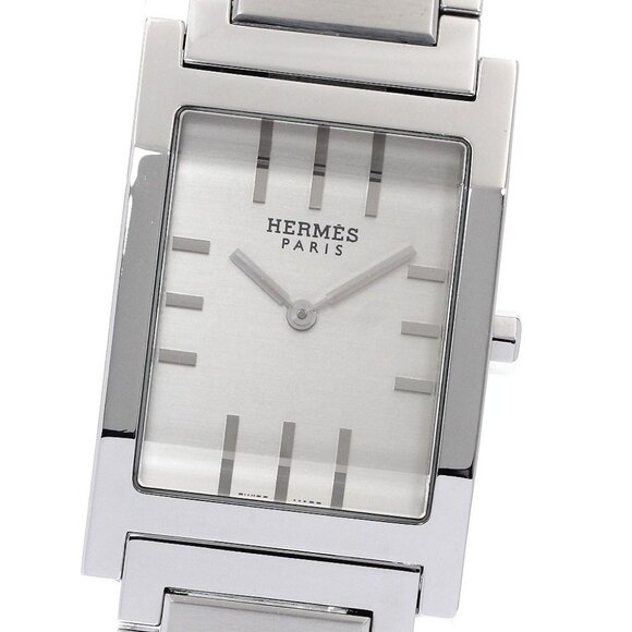 HERMES Tandem TA1.710 Silver Dial Quartz Men's Watch_900201 - Picture 1 of 6